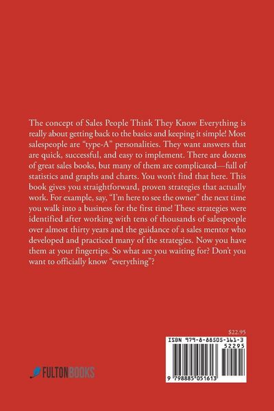Produktbild: SALES PEOPLE THINK THEY KNOW EVERYTHING