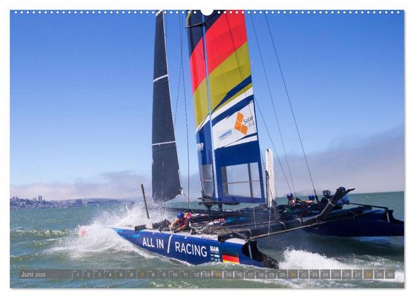 Produktbild: All In Racing - Segeln am Limit - Fotografien von Jens Hoyer (Wandkalender 2026 DIN A2 quer), CALVENDO Monatskalender