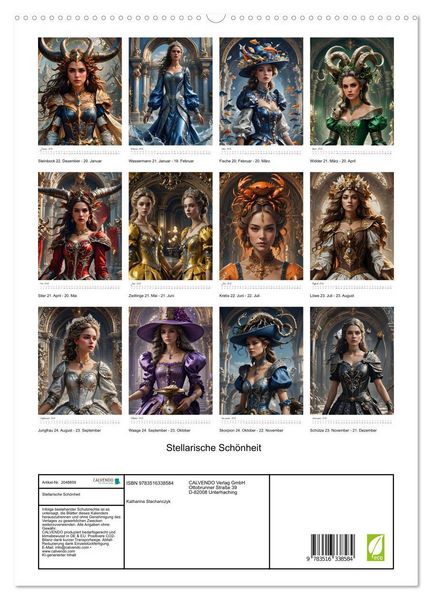 Produktbild: Stellarische Sch&ouml;nheit (hochwertiger Premium Wandkalender 2026 DIN A2 hoch), Kunstdruck in Hochglanz