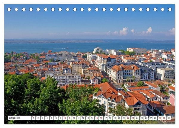 Produktbild: D&eacute;couvrir la r&eacute;gion Nouvelle-Aquitaine (Calendrier de bureau 2026 DIN A5 vertical), CALVENDO calendrier mensuel