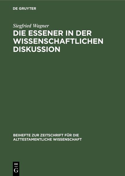 Produktbild: Die Essener in der wissenschaftlichen Diskussion