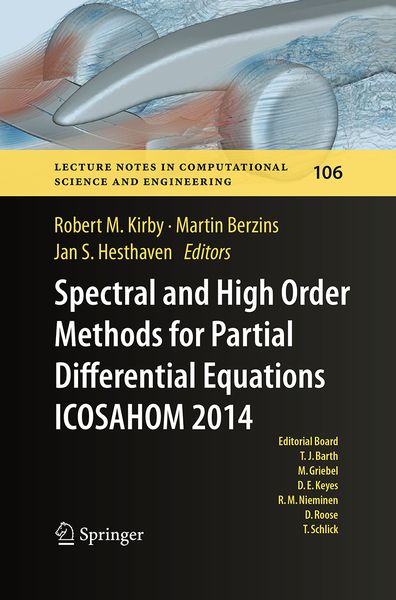 Produktbild: Spectral and High Order Methods for Partial Differential Equations ICOSAHOM 2014