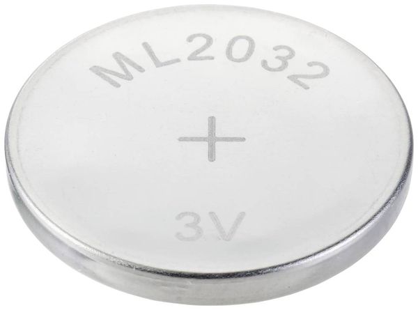 VOLTCRAFT Knopfzellen-Akku ML 2032 Lithium 65 mAh 3V 1St.