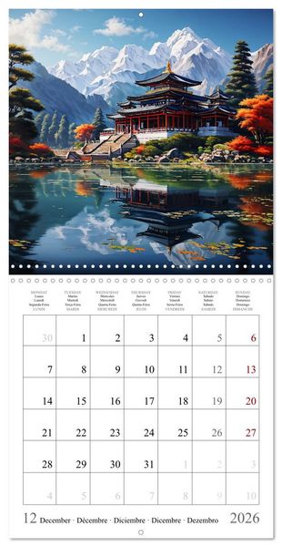 Produktbild: China - Magical Landscapes (Wall Calendar 2026 12 &times; 12 Inch) CALVENDO 12 Month Wall Calendar