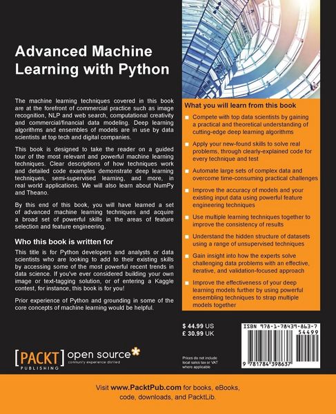 Produktbild: Advanced Machine Learning with Python