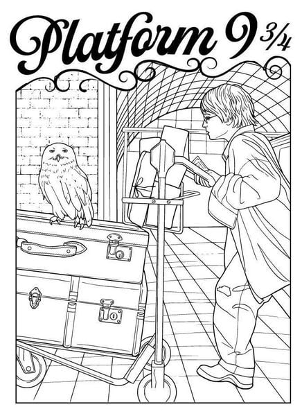 Produktbild: Harry Potter 20 Ausmal-Postkarten: Greetings from Hogwarts, Hogsmeade, and beyond!