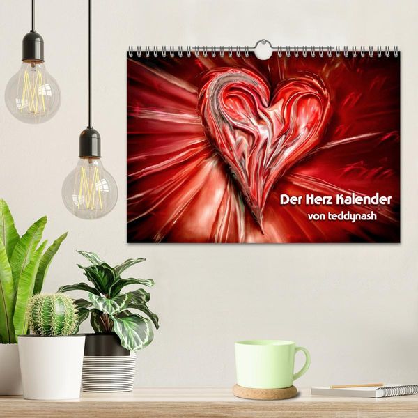 Produktbild: Der Herz Kalender (Wandkalender 2026 DIN A4 quer), CALVENDO Monatskalender