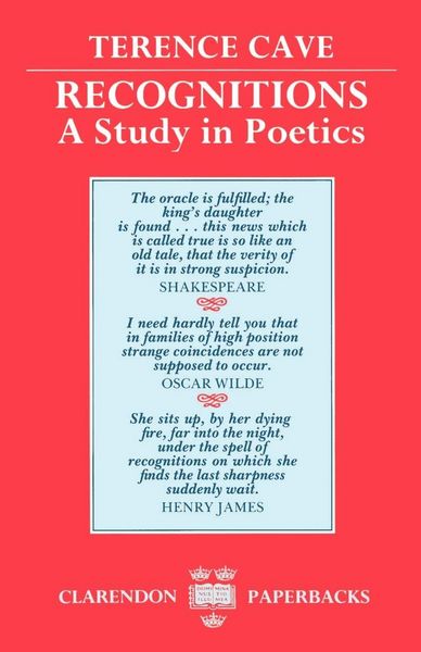 Produktbild: Recognitions a Study in Poetics