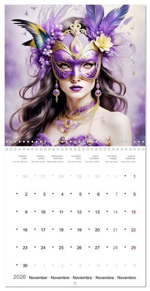 Produktbild: Transformation fascinante (Calendrier mural carr&eacute; 2026 30x30 cm) Calendrier double avec une page pour vos prises de notes