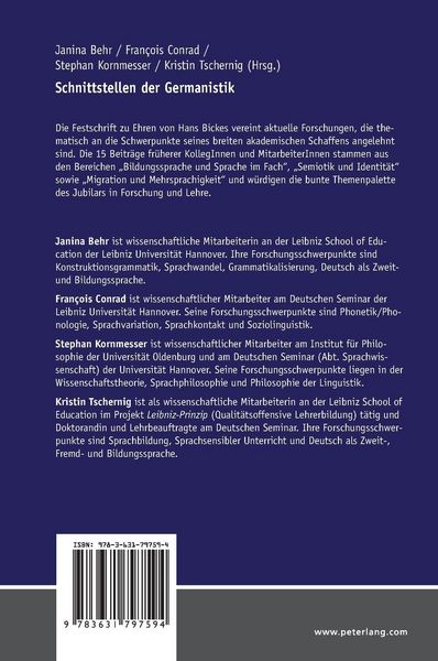 Produktbild: Schnittstellen der Germanistik