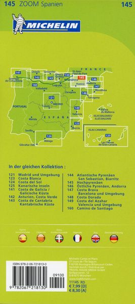 Michelin Zoomkarte Hochpyrenäen 1 : 150 000