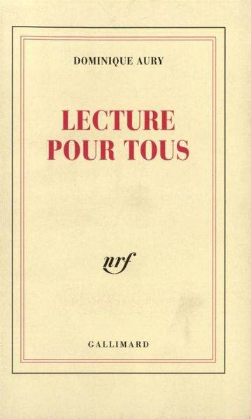 Produktbild: Lecture pour tous. 1