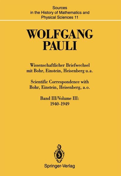Produktbild: Wissenschaftlicher Briefwechsel mit Bohr, Einstein, Heisenberg u.a. / Scientific Correspondence with Bohr, Einstein, Heisenberg, a.o.