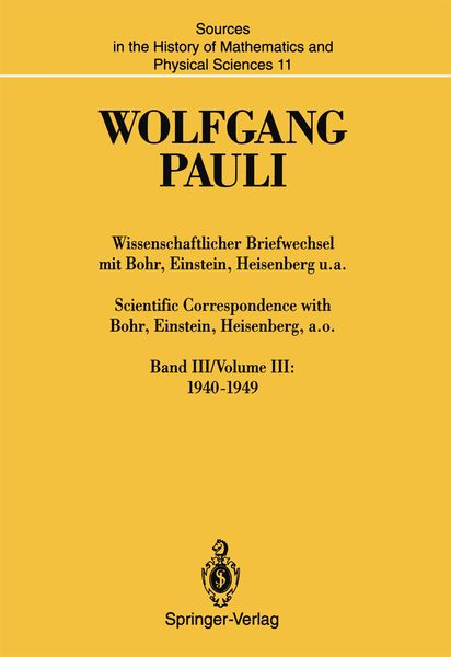Produktbild: Wissenschaftlicher Briefwechsel mit Bohr, Einstein, Heisenberg u.a. / Scientific Correspondence with Bohr, Einstein, Heisenberg, a.o.