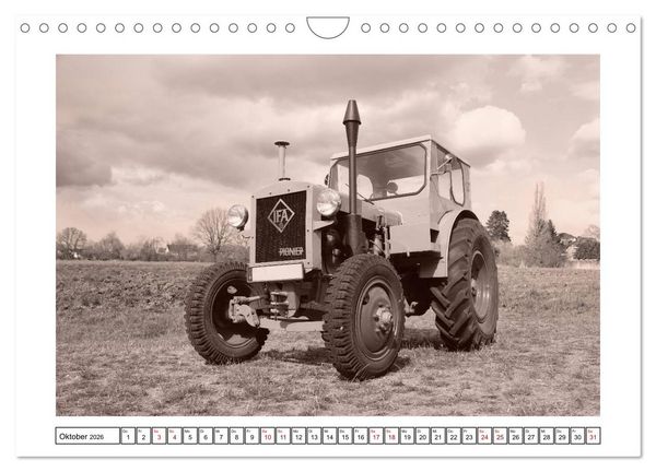Produktbild: Von Lanz Bulldog bis Hanomag Traktor - Klassiker 1926 - 1975 (Wandkalender 2026 DIN A4 quer), CALVENDO Monatskalender