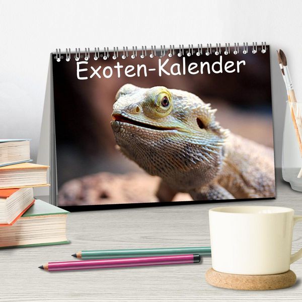Produktbild: Exoten-Kalender (Tischkalender 2026 DIN A5 quer), CALVENDO Monatskalender