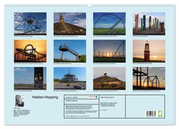 Produktbild: Halden-Hopping (Wandkalender 2026 DIN A2 quer), CALVENDO Monatskalender