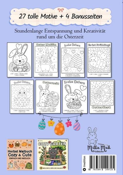 Produktbild: Malen nach Zahlen Ostern - Malbuch f&uuml;r Kinder Ostermalbuch - Ostern Malbuch f&uuml;r Kinder ab 6