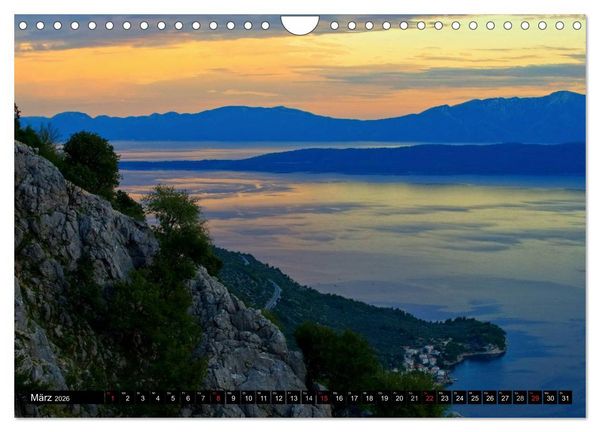 Produktbild: Makarska Riviera - Malerische Urlaubsorte in Dalmatien (Wandkalender 2026 DIN A4 quer), CALVENDO Monatskalender