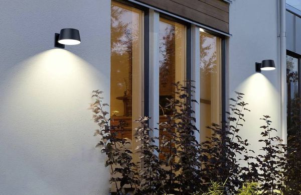 Produktbild: Sygonix SY-5801972 Solar-Au&szlig;enwandleuchte mit Bewegungsmelder LED LED fest eingebaut 10 W Anthrazit-Grau
