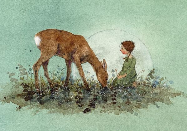 Produktbild: Postkartenbuch &raquo;Waldkinder&laquo;
