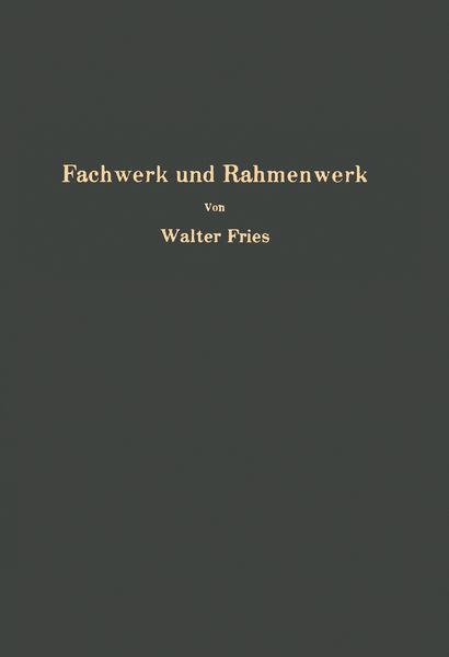 Produktbild: Fachwerk und Rahmenwerk
