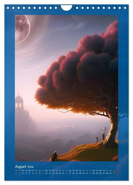 Produktbild: Moonlit Fantasies (Wall Calendar 2026 DIN A4 portrait), CALVENDO 12 Month Wall Calendar