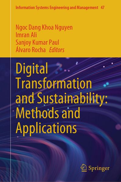 Produktbild: Digital Transformation and Sustainability: Methods and Applications