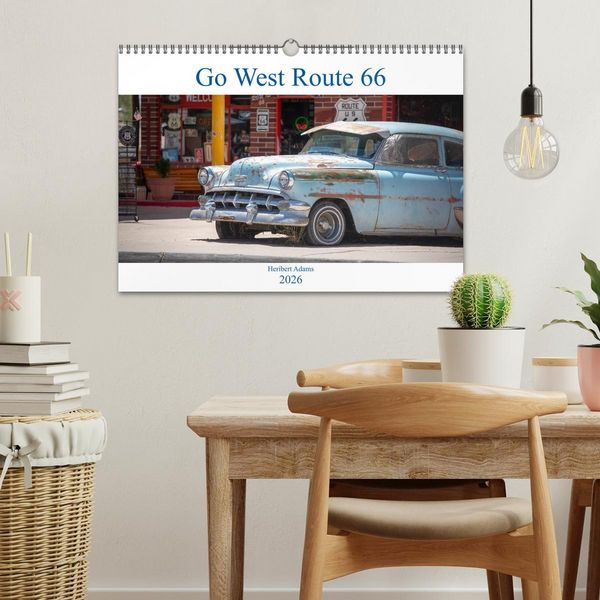 Produktbild: Go west Route 66 (Wandkalender 2026 DIN A3 quer), CALVENDO Monatskalender