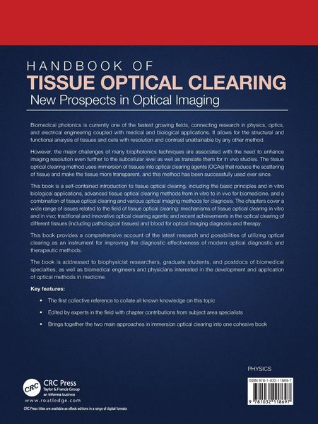Produktbild: Handbook of Tissue Optical Clearing