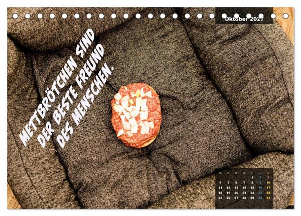 Produktbild: Mettkalender - Spread some more Mett (Tischkalender 2027 DIN A5 quer), CALVENDO Monatskalender