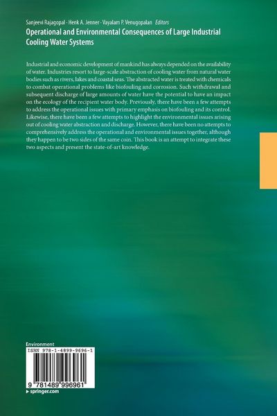 Produktbild: Operational and Environmental Consequences of Large Industrial Cooling Water Systems
