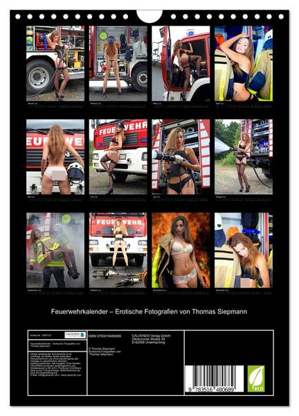 Produktbild: Feuerwehrkalender &ndash; Erotische Fotografien von Thomas Siepmann (Wandkalender 2026 DIN A4 hoch), CALVENDO Monatskalender