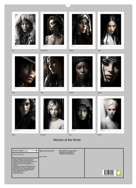 Produktbild: Woman of the World (Wandkalender 2026 DIN A2 hoch), CALVENDO Monatskalender