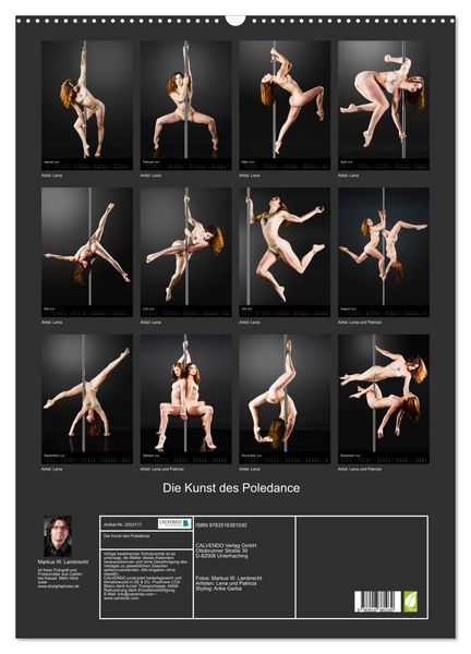 Produktbild: Die Kunst des Poledance (Wandkalender 2026 DIN A2 hoch), CALVENDO Monatskalender
