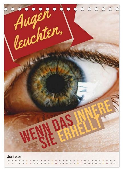 Produktbild: Dein monatlicher Motivationsschub: Das Leben wird nicht leichter, Du wirst nur st&auml;rker. (Tischkalender 2026 DIN A5 hoch), CALVENDO Monatskalender