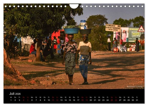 Produktbild: SAMBIA IM HERZEN AFRIKAS (Wandkalender 2026 DIN A4 quer), CALVENDO Monatskalender