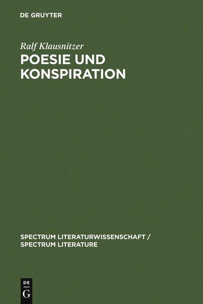Produktbild: Poesie und Konspiration