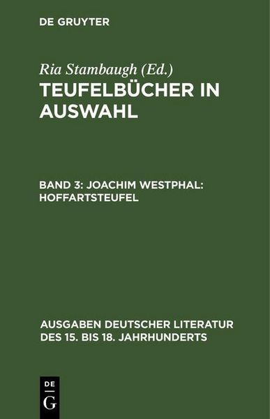 Produktbild: Joachim Westphal: Hoffartsteufel