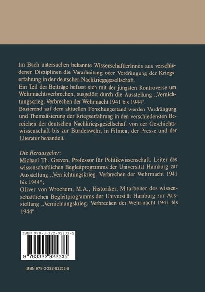 Produktbild: Der Krieg in der Nachkriegszeit