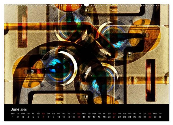 Produktbild: Computer Close Up (High Quality Premium Wall Calendar 2026 DIN A2 landscape),CALVENDO 12 Month Wall Calendar