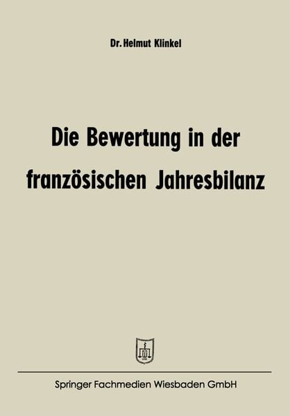 Produktbild: Die Bewertung in der franz&ouml;sischen Jahresbilanz