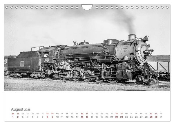 Produktbild: US-Dampflokomotiven (Wandkalender 2026 DIN A4 quer), CALVENDO Monatskalender