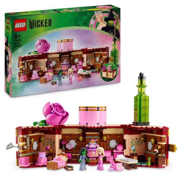 LEGO Wicked Glindas und Elphabas Schlafsaal, Fantasy-Modell 75683