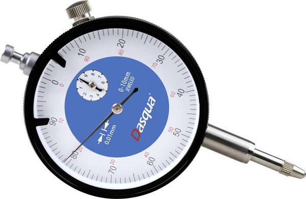 Dasqua 5111-1005 Messuhr mit Kontrollmaß 10mm Ablesung: 0.01mm