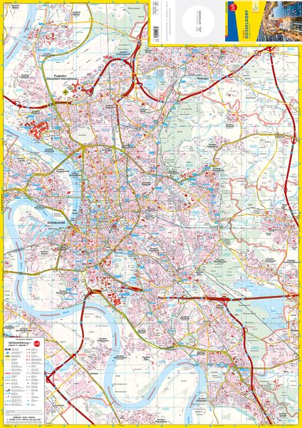 Falk Cityplan Düsseldorf 1:20.000
