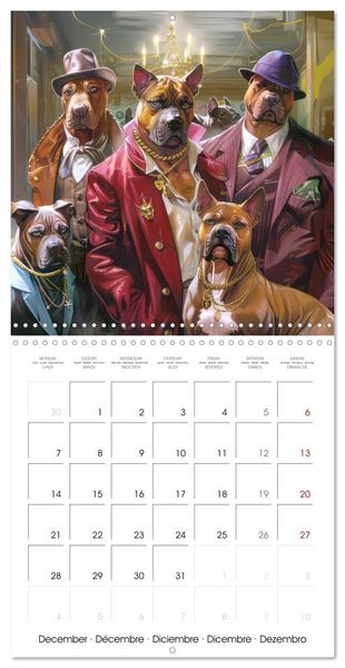 Produktbild: Great Gangster Dogs (Wall Calendar 2026 12 &times; 12 Inch) CALVENDO 12 Month Wall Calendar