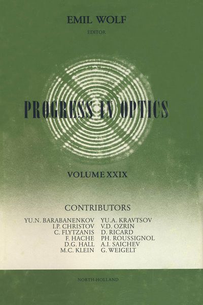 Produktbild: Progress in Optics