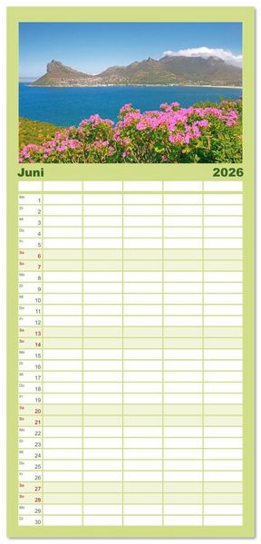 Produktbild: Familienplaner 2026 - Kapstadt: Leben unterm Tafelberg mit 5 Spalten (Wandkalender, 21 x 45 cm) CALVENDO