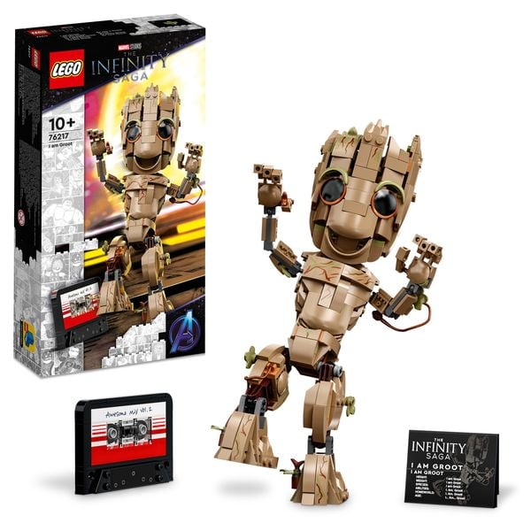 LEGO® Marvel Ich bin Groot (76217); Bauset; Baby Groot als Modell zum Spielen und Ausstellen; Geschenk für Kinder ab 10 